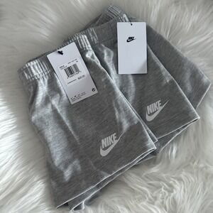 Girls Nike Shorts 110-116CM 6-7 Years Grey BRAND NEW Bundle Of 2!